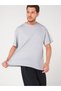 Oversize Plain Gray T-Shirt - 3