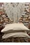 Beige Luxury Hotel Series Pillow Case 2-Pack 50X70Cm Striped Silk Textured Cotton Satin Skin Friendly - 2