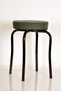 Single Green Thai Feather Fabric Claret Red Profile Octopus Stool Metal Stool Kitchen Stool
