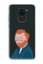 Xiaomi Redmi Note 9 Compatible Vincent Van Gogh Design Black Launch Phone Case