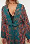 Zebra Desenli Dokuma Maxi Plaj Kuşaklı Kimono&Kaftan TBESS21KM0171 - 5