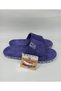 Unisex Purple Non-Slip Plastic Daily Airblow Slippers - 5