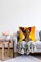 Double Sided Ethnic African Women's Motif Modern Raschel Knitted Pillow Throw Pillow Cover - 2