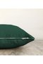 Double Sided Plain Dark Green Colored Digital Printed Rahel Knitted Pillow Throw Pillow Cover - 3