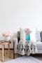 مزهرية منقوشة بالزهور مزدوجة الجوانب مطبوعة رقمية راشيل وسادة محبوكة غطاء وسادة - 2