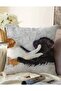 Digital Printed Modern Double Sided Raschel Knitted Pillow with Dog and Cat Throw Pillow Cover