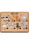Wooden English Shapes-Vegetables-Careers-Farm Hay. Set of 4 Educational Puzzle - 3