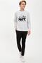 Men's Gray Slim Fit Crew Neck Animal Patterned Long Sleeve Sweatshirt R8556AZ20AU - 2