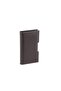 Business Card Album 3 Rows 144 Card Holders 12X21 Cm. Vegan Leather Brown