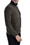 Men's Dark Khaki Full Zipper 3-Pocket Outdoor Fleece Jacket - 3