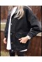 Women's Black Denim Jacket - 3