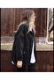 Women's Black Denim Jacket - 4