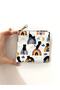Cat Patterned Mini Wallet Pad Bag - 2