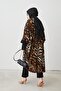 Leopar Desenli Bayan Kimono - 7