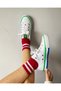 Bn-30176 Benetton Linen Sports Shoes White & Green - 6