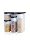 Tupperware Oval Series Dry Food Storage Set of 5 - 4