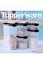 Tupperware Oval Series Dry Food Storage Set of 5 - 5