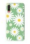 Samsung A70 Compatible Big Daisy Design Green Launch Phone Case