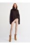 2268 Turtleneck Wide Sweater - Dark Brown - 2