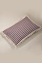 Single Special Design Claret Red Striped Linen Pompom Throw Pillow Pillow Case 35x55 Cm