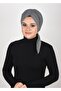 Black and White Patterned Practical Gathered Ready Cap - 3