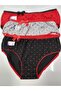 Women's 9-Piece Patterned Cotton Lycra Panties High Waist - 2