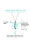 Turquoise Natural Stone Nail Cut Necklace Jewelry Accessories - 2