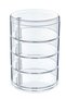 4 Tiers Rotatable Transparent Jewelry Organizer Organizer
