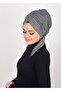 Black and White Patterned Practical Gathered Ready Cap