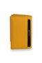 Unisex Genuine Leather Wallet And Card Holder 1818 Yellow - 4