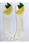 Baby Girl White Lemon Figured Knee Socks - 2