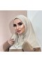 Snap Fastener Ready-made Scarf Shawl Hijap Skin Color - 3