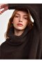 2268 Turtleneck Wide Sweater - Dark Brown - 4