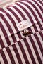 Single Special Design Claret Red Striped Linen Pompom Throw Pillow Pillow Case 35x55 Cm - 7