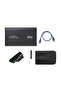 صندوق القرص الصلب، صندوق القرص الصلب 2.5 بوصة، صندوق خارجي من نوع Sata Ssd Usb 3.0، من الألومنيوم الأسود