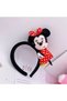 Adult Children's Crown Velvet Fluffy 3D Crown with Cute Disney Minnie Mouse Plush Toy - 2