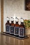 Amber with Stand 4-Piece 250 ml Olive Oil Pomegranate Syrup Lemon Vinegar Bottle Oil Pot Oil Bowl Set Syah - 3