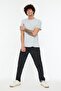 Siyah Relax Fit Boyfriend Jeans Kot Pantolon TMNAW21JE0286 - 3