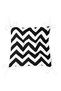 Modern Zigzag Patterned Digital Printed Fluffy Chair Cushion - 3