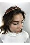 Burgundy Gold Isabella Model Henna Crown – Special Design, Accessory, Quality Production, Eye-Catching Style – Mag - 2