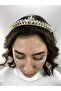 Transparent Gold Isabella Model Henna Crown – Special Design, Accessory, Quality Production, Eye-Catching Style – Ma - 3