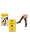 Women's 40 Den Medium Thick Knee-Length Boxed Mousse Trousers Socks - Black - 2