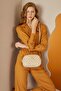 Beige Monogram Women's Shoulder Bag 05PO22Y1543