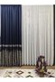 Steel Pleatless Tulle Curtain