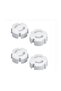 Unisex Children's White 4-Piece Socket Cover - 2