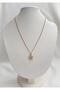 Star Figured Zircon Stone Gold Color Necklace - 2