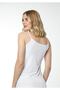 Women's Cotton White Lycra Tank Top 3-Piece - 6
