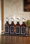 Amber with Stand 4-Piece 250 ml Olive Oil Pomegranate Syrup Lemon Vinegar Bottle Oil Pot Oil Bowl Set Syah - 2