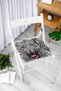 Leopard Patterned Digital Printed Fluffy Square Chair Cushion