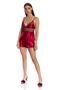 Women's Claret Red 6-Piece Nightgown Set T3070